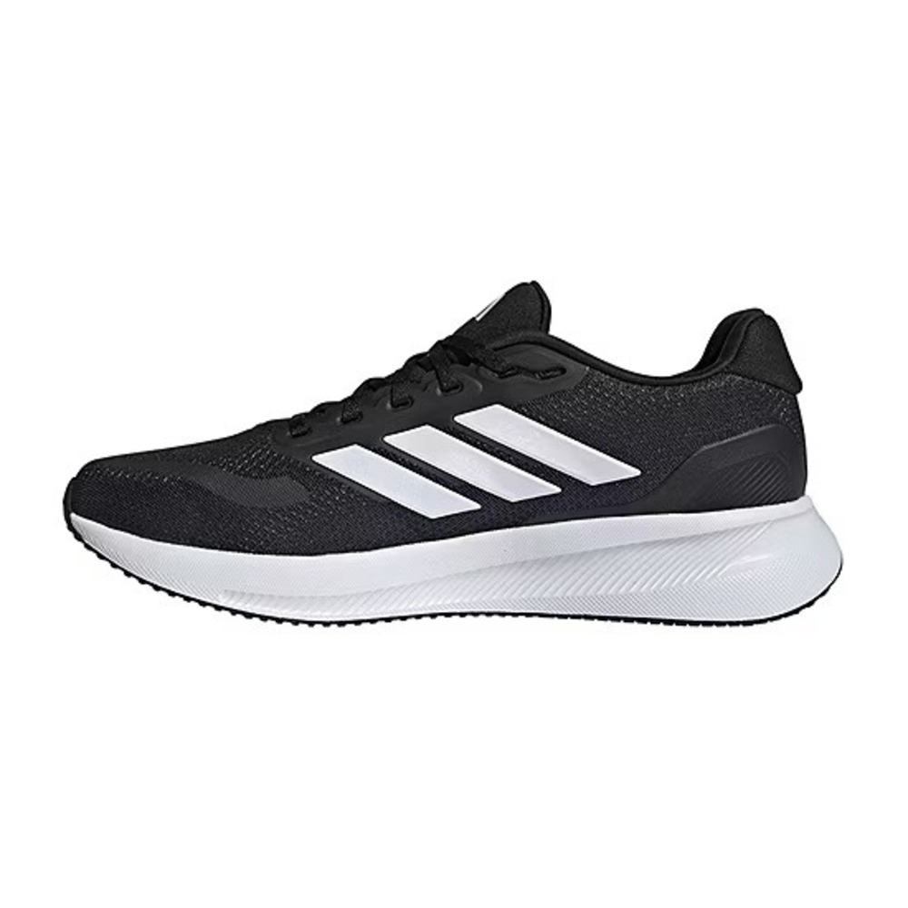 Adidas Runfalcon 4 Mens Wide Running Shoes Sneakers Black White 12 Wide NO BOX - Picture 2 of 5